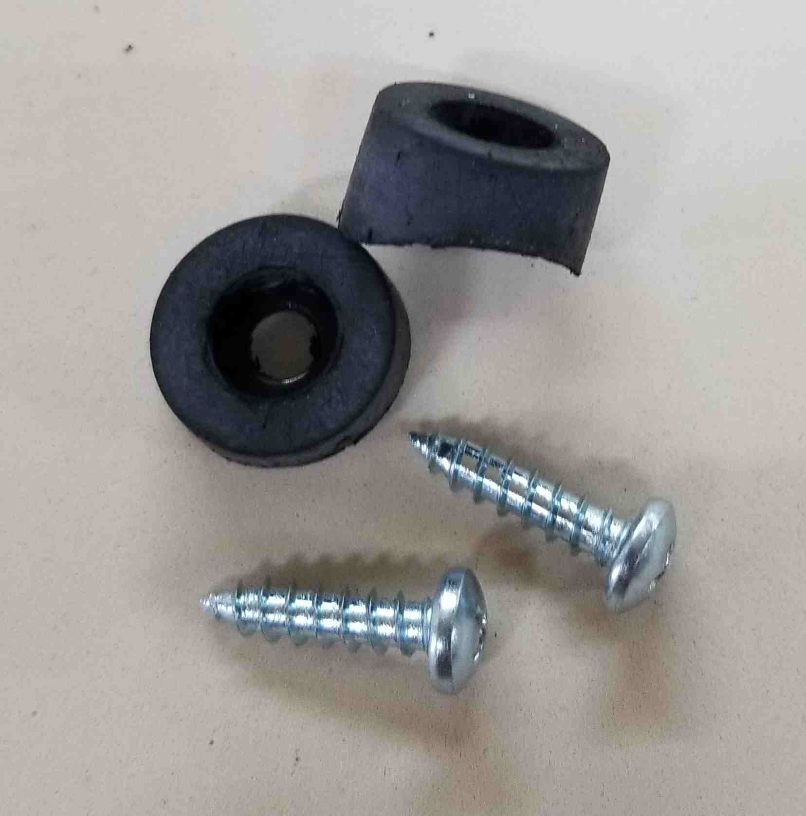 Seat Frame Rear Bumper and Screw set with Steel insert